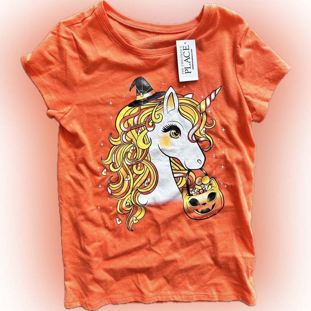 Childrens place Halloween Unicorn tee